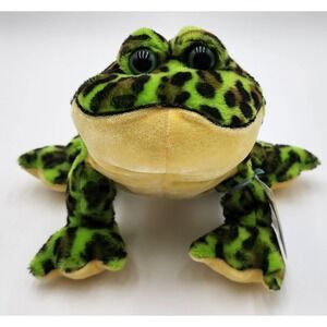 Ganz Webkinz Leopard Frog Plush Unisex Small Green NWT Retired w Code HM114
